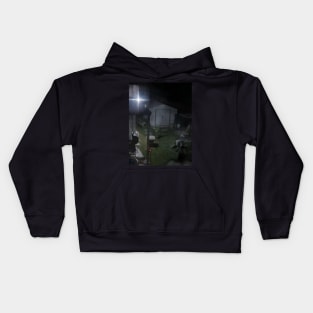 man in the shadows Kids Hoodie